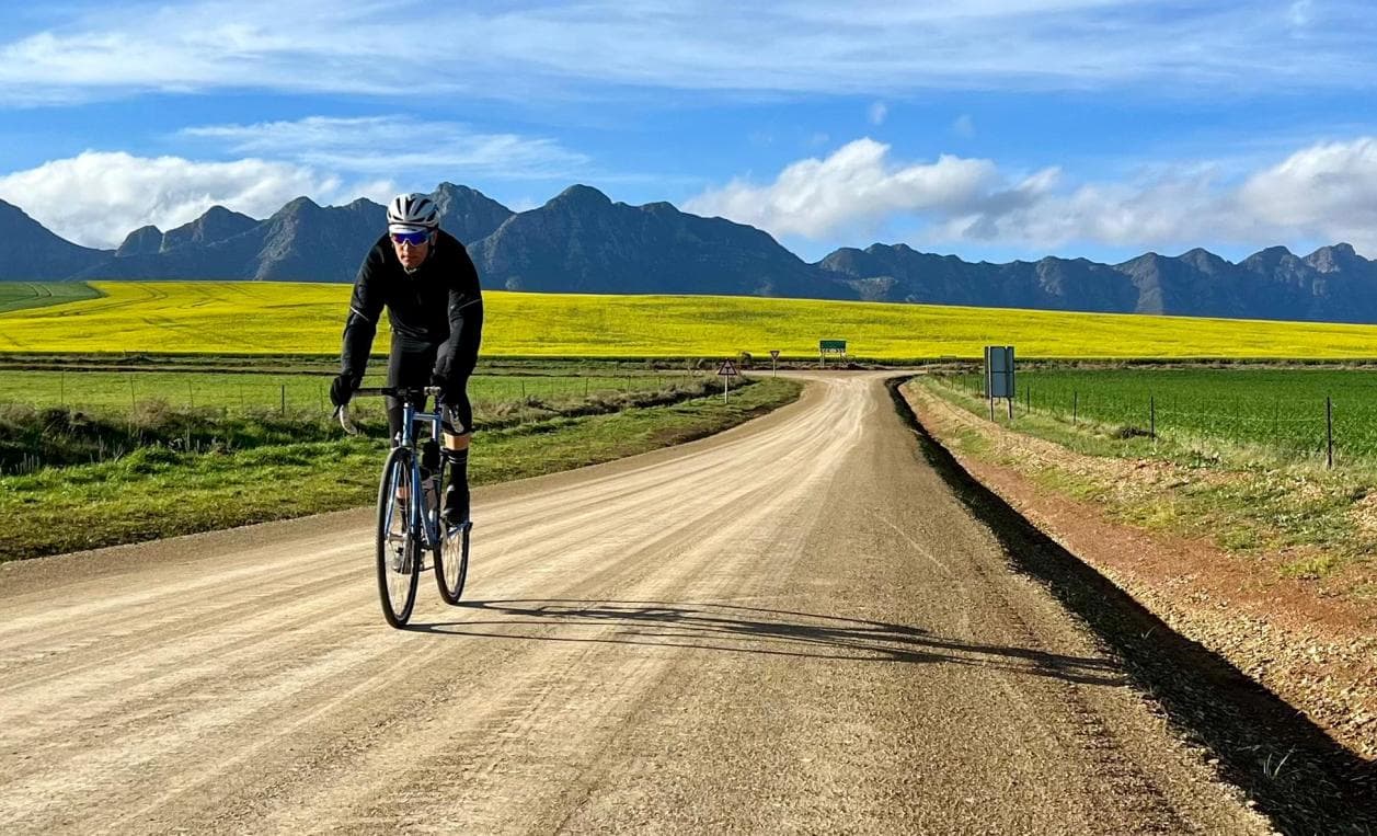 Farm gravel in the canola
